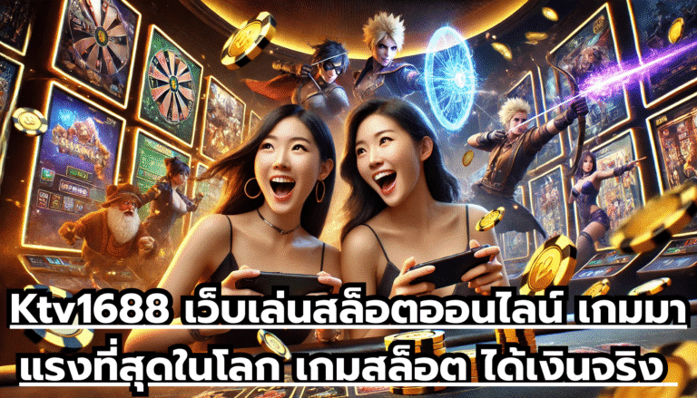 Ktv1688 เว็บเล่นสล็อตออนไลน์ เกมมาแรงที่สุดในโลก เกมสล็อต ได้เงินจริง เล่นสนุกสนาน ได้ทุกเวลา